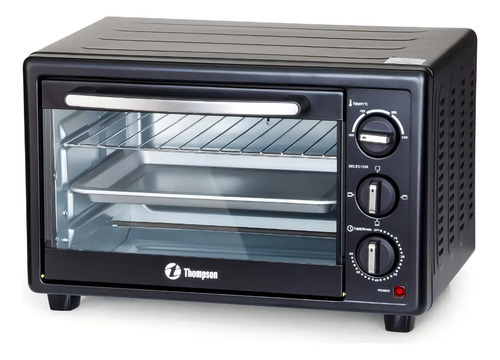Horno Eléctrico Thompson Het 25 K Termostato Color Negro Negro