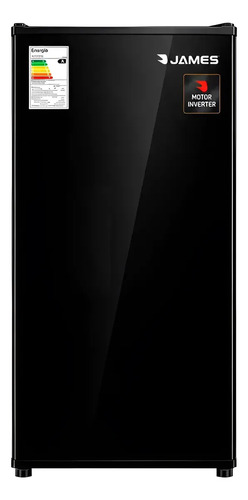 [02030175] Frigobar James Inverter Puerta Vidrioj 90 M Inv Vn 102l Negro