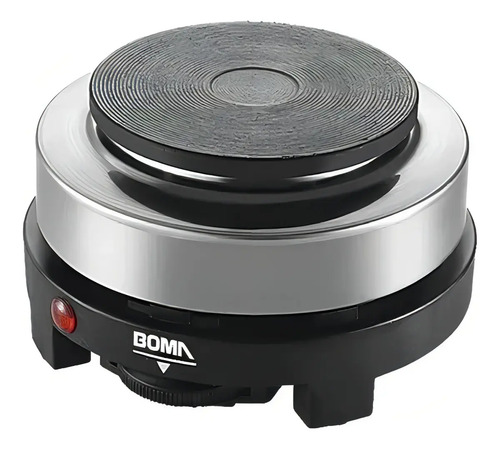 Anafe Eléctrico Boma 1 Hornalla 10cm Negro Compacto 500w Negro
