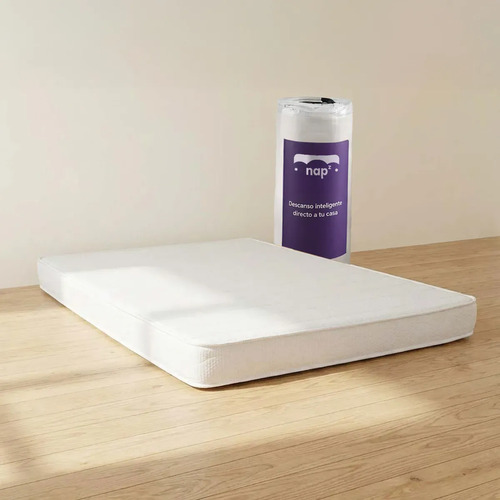 [01011076] Colchón 2 Plazas Espuma Blanco Senflex Sleep Roll