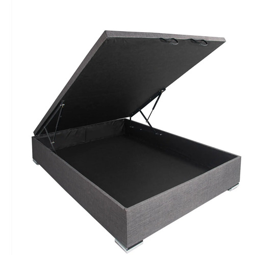 [1114-0] Box Baul Para Sommier Somier 2 Plazas Sensacion Negro