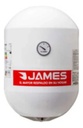 Termotanque James Cilíndrico 40 Litros Tanque De Acero Eficiencia A Blanco