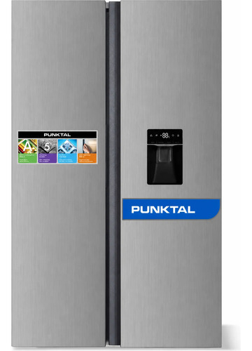 [02031635] Refrigerador Frio Seco Punktal Inverter Pk-442 Iinv Inox Gris