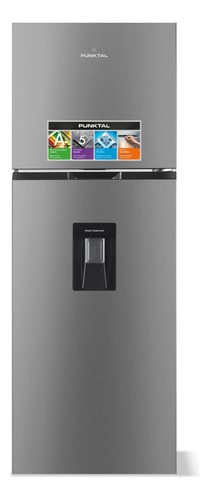 Heladera Refrigerador Punktal Pk-280 Inverter Frio Seco 245l Gris Oscuro