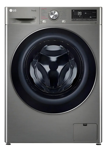 Lavasecarropas LG Wd11pvc3s6 Carga Frontal Capacidad 11 / 7 Kg - Inox Plateado