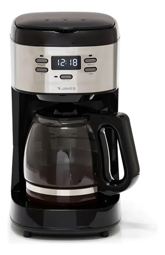 [4223-0] Cafetera De Filtro James Cfjd 1800w 12 Tazas 1,5l Negro Negro