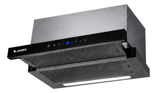 Extractor De Cocina James Telescopica 60 Nts Ac. Inox. Negro