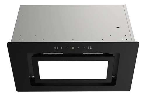 Extractor De Cocina James Empotrable 52 Nts Ac. Inox., Vidrio Negro