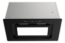 Extractor De Cocina James Empotrable 52 Nts Ac. Inox., Vidrio Negro