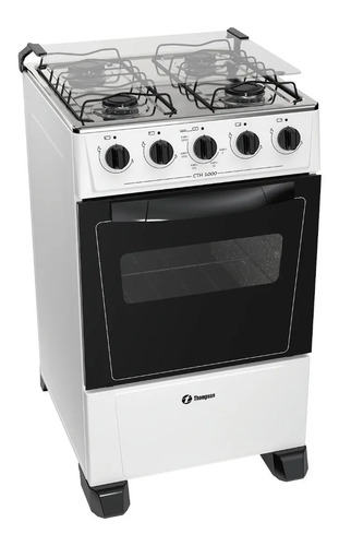 [02051910] Cocina Thompson A Gas Cth 1000 4 Hornallas Blanca Blanco