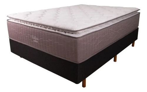 [01020430 + 01500561] Sommier Senflex Zafiro Queen La Sensación Color Blanco