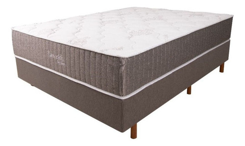 [01500470+0102430+0102430] Sommier Senflex Esmeralda Tipo Queen Size Pocket Gris