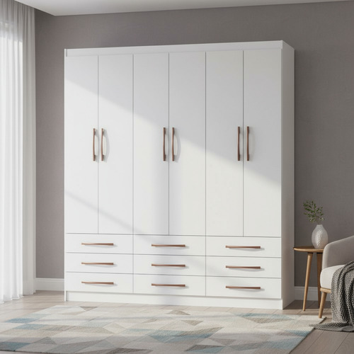 Ropero Placard Doripel Con 6 Puertas Y 9 Cajones