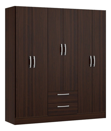 [03076000] Ropero 6 Puertas 2 Cajones Y Estantes 9096 Senhome Sensacion