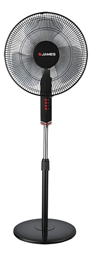 [02090251] Ventilador De Pie James Vp 170 Bk Negro 3 Vel Sensacion 40 Cm Plástico