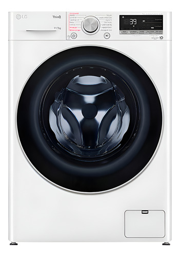 [02040684] Lavasecarropas LG Frontal 11kg Inverter Thinq Wifi Blanco
