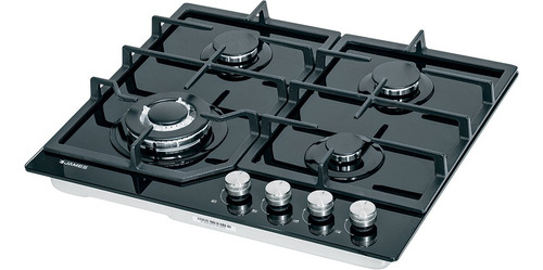 [02050058] Anafe A Gas James 4 Ag Vnt Negro