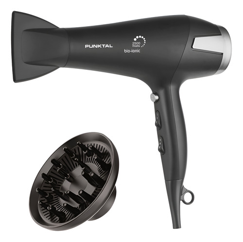 [02110704] Secador De Cabello Punktal Pk-2500 Ion 2500w 3 Niveles Negro