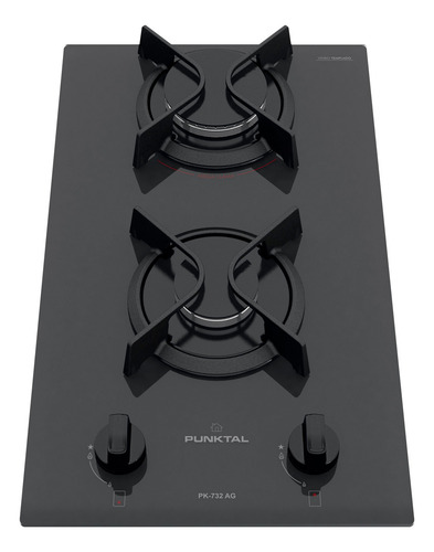 [02050103] Anafe Empotrable Punktal 2 Hornallas Pk-732 Ag Negro