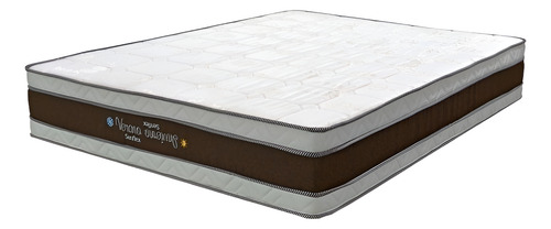 [01500441] Colchon Senflex Invierno/verano Plaza Y Media Sensacion Blanco/marrón
