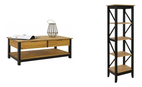 [82052148852] Conjunto Denise Mesa De Centro Con Estanteria