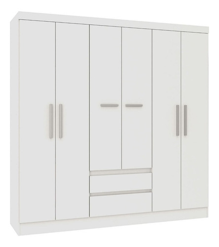 Ropero Placard Dormitorio 6 Puertas 2 Estantes Sensacion