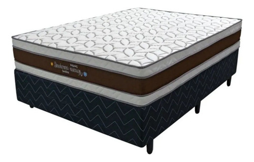 [01500431+ 01020470] Sommier De 1 Plaza Senflex Con Base Europea Blanco